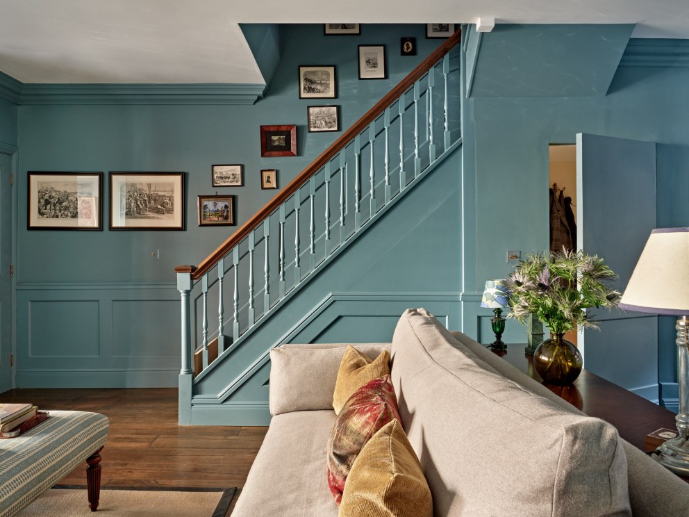 Barnes Conversion | Living/stairs | Interior Designers